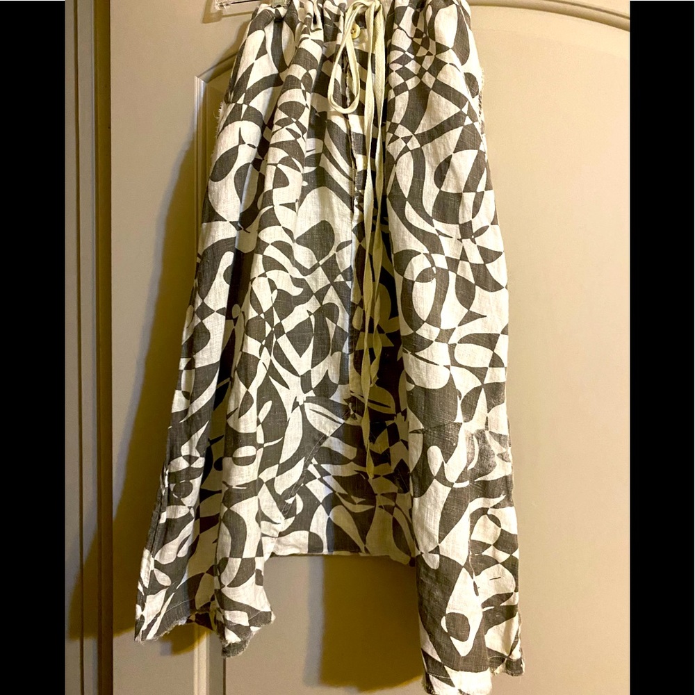 European linen Quilt-work Garçon Trousers